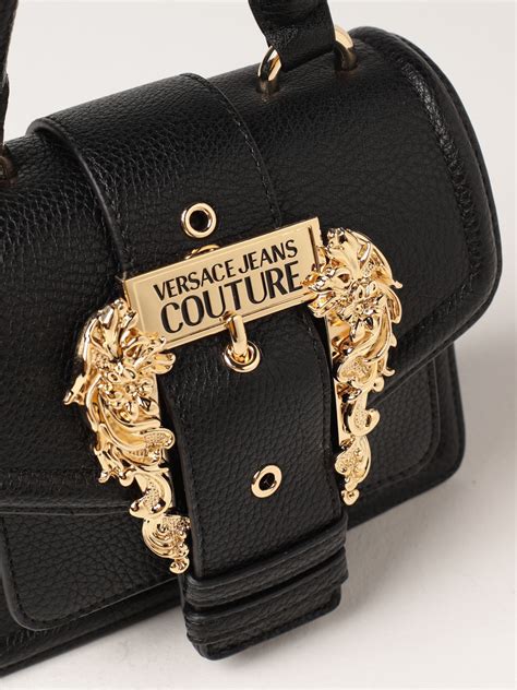 versace jeans borsa a mano oro e nero|Borse a Mano Donna .